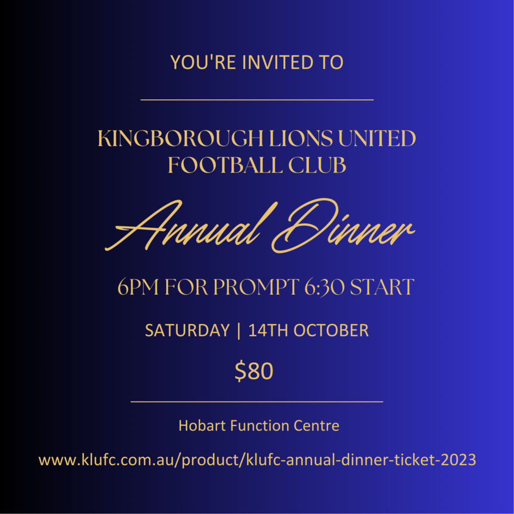 KLUFC Annual Dinner Ticket 2023